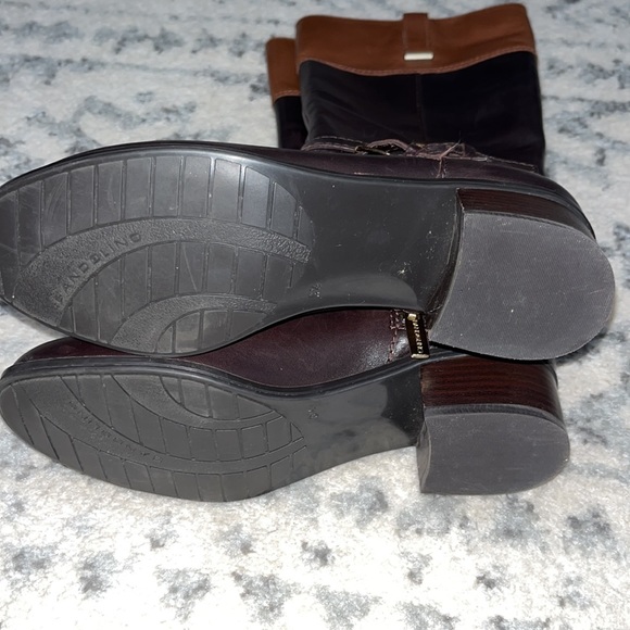 BNWT Bandolino Two-Toned Leather Riding Boots - Picture 2 of 4